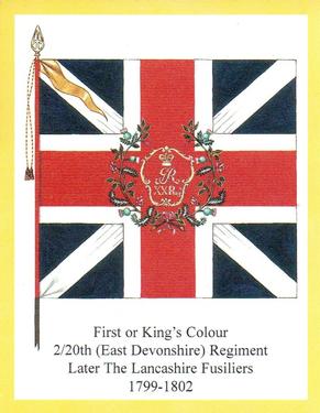 2011 Regimental Colours : The Lancashire Fusiliers 2nd Series #1 First or King's Colour 2/20th (East Devonshire) Regiment of Foot 1799-1802 Front