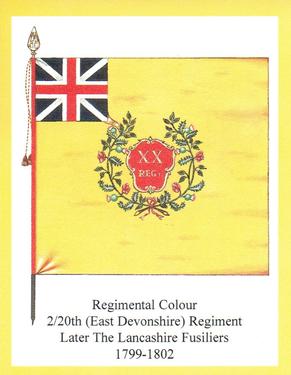2011 Regimental Colours : The Lancashire Fusiliers 2nd Series #2 Regimental Colour 2/20th (East Devonshire) Regiment of Foot 1799-1802 Front