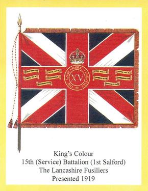 2011 Regimental Colours : The Lancashire Fusiliers 2nd Series #6 King's Colour 15th (Service) Battalion (1st Salford) Presented 1919 Front