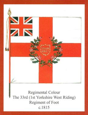 2011 Regimental Colours : The Duke of Wellington's Regiment (West Riding) 2nd series #2 Regimental Colour The 33rd (1st Yorkshire West Riding) Regiment of Foot c.1815 Front