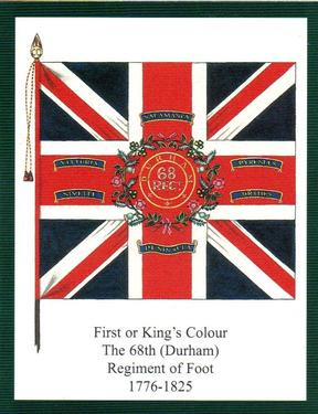2012 Regimental Colours : The Durham Light Infantry 2nd Series #1 First or King's Colour The 68th (Durham) Regiment of Foot 1776-1825 Front