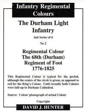 2012 Regimental Colours : The Durham Light Infantry 2nd Series #2 Regimental Colour The 68th (Durham) Regiment of Foot 1776-1825 Back