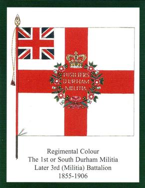2012 Regimental Colours : The Durham Light Infantry 2nd Series #3 Regimental Colour The 1st or South Durham Militia Later 3rd (Militia) Battalion 1855-1906 Front