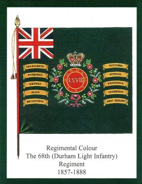 2012 Regimental Colours : The Durham Light Infantry 2nd Series #4 Regimental Colour The 68th (Durham Light Infantry) Regiment of Foot 1857-1888 Front