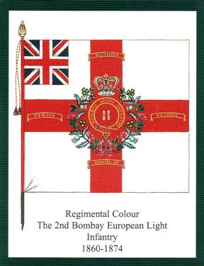 2012 Regimental Colours : The Durham Light Infantry 2nd Series #5 Regimental Colour The 2nd Bombay European Light Infantry Later 2nd Battalion 1860-1874 Front