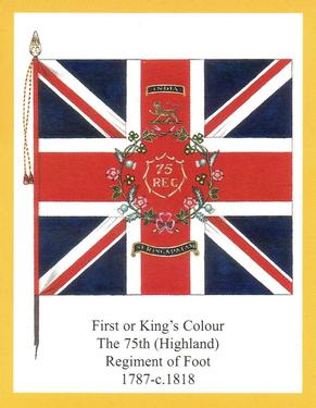 2013 Regimental Colours : The Gordon Highlanders 2nd Series #1 First or King's Colour The 75th (Highland) Regiment of Foot 1787-c.1818 Front