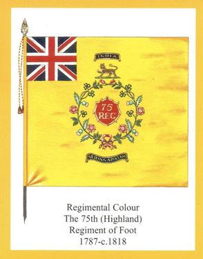2013 Regimental Colours : The Gordon Highlanders 2nd Series #2 Regimental Colour The 75th (Highland) Regiment of Foot 1787-c.1818 Front