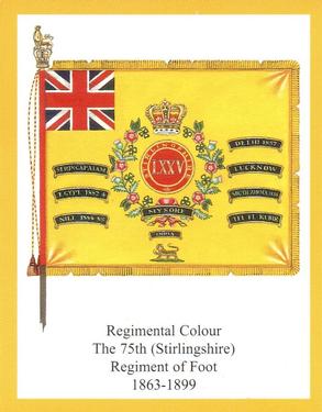 2013 Regimental Colours : The Gordon Highlanders 2nd Series #6 Regimental Colour The 75th (Stirlingshire) Regiment of Foot 1863-1899 Front