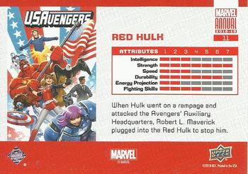 2018-19 Upper Deck Marvel Annual - Color Wheel #11 Red Hulk Back