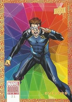 2018-19 Upper Deck Marvel Annual - Color Wheel #21 Cyclops Front