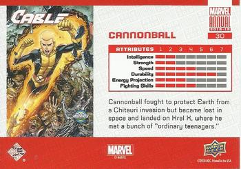 2018-19 Upper Deck Marvel Annual - Color Wheel #30 Cannonball Back
