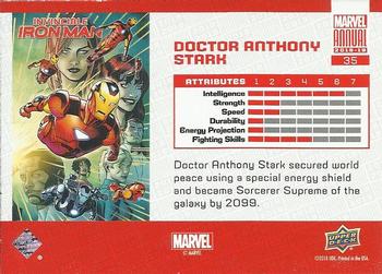 2018-19 Upper Deck Marvel Annual - Color Wheel #35 Doctor Anthony Stark Back