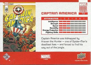 2018-19 Upper Deck Marvel Annual - Color Wheel #73 Captain America Back