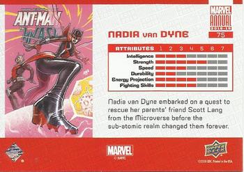 2018-19 Upper Deck Marvel Annual - Color Wheel #75 Nadia Van Dyne Back