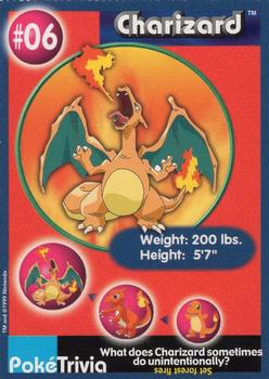 1999 Burger King Pokemon - Perforated edges #6 Charizard Front