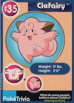 1999 Burger King Pokemon - Perforated edges #35 Clefairy Front