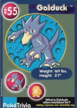 1999 Burger King Pokemon - Perforated edges #55 Golduck Front