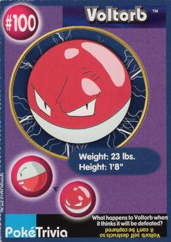 1999 Burger King Pokemon - Perforated edges #100 Voltorb Front