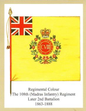 2011 Regimental Colours : The Royal Inniskilling Fusiliers 2nd Series #3 Regimental Colour The 108th (Madras Infantry) Regiment of Foot Later 2nd Battalion 1863-1888 Front