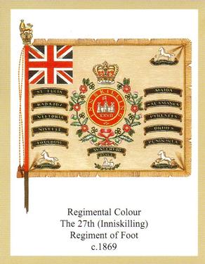 2011 Regimental Colours : The Royal Inniskilling Fusiliers 2nd Series #4 Regimental Colour The 27th (Inniskilling) Regiment of Foot 1869-1938 Front