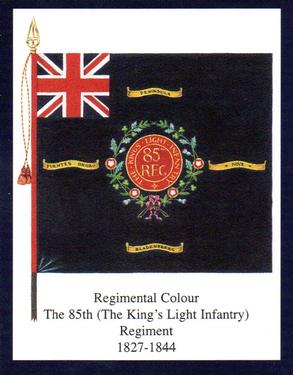 2004 Regimental Colours : The King's Shropshire Light Infantry 1st Series #4 Regimental Colour The 85th (The King's Light Infantry) Regiment 1827-1844 Front