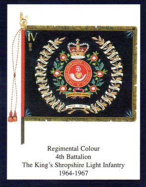 2004 Regimental Colours : The King's Shropshire Light Infantry 1st Series #6 Regimental Colour 4th Battalion The K.S.L.I 1964-1967 Front