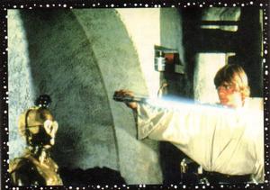 1996 Panini Star Wars Stickers #12 Luke's Lightsaber Front