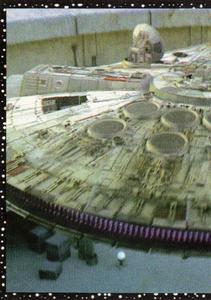 1996 Panini Star Wars Stickers #23 Millennium Falcon left half Front