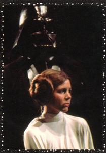 1996 Panini Star Wars Stickers #29 Princess Leia and Darth Vader Front