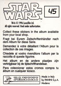 1996 Panini Star Wars Stickers #45 Celebration Back