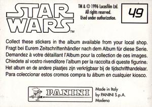 1996 Panini Star Wars Stickers #49 Searching for Luke Back