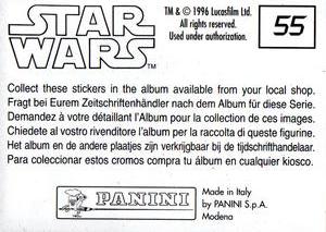 1996 Panini Star Wars Stickers #55 Probe Droid Back