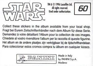 1996 Panini Star Wars Stickers #60 Hoth Base Back