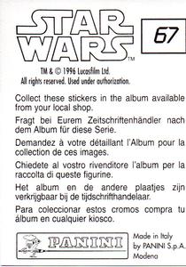 1996 Panini Star Wars Stickers #67 Crippled AT-AT right Back