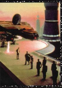 1996 Panini Star Wars Stickers #85 Cloud City Landing Pad right half Front
