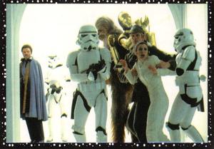 1996 Panini Star Wars Stickers #100 Luke tries to save Leia Front