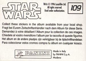 1996 Panini Star Wars Stickers #109 Slave 1 Back
