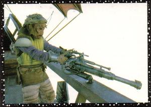 1996 Panini Star Wars Stickers #129 Gun on Jabba's Sail barge Front
