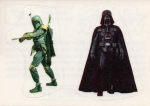 1996 Panini Star Wars Stickers #S7 Boba Fett / Darth Vader Front