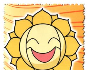 2001 Merlin Pokemon Stickers #21 Sunflora head Front