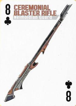 2013 Cartamundi Star Wars Weapons Playing Cards #8♣ Ceremonial Blaster Rifle - Neimoidian Guard Front