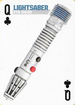2013 Cartamundi Star Wars Weapons Playing Cards #Q♣ Lightsaber - Plo Koon Front