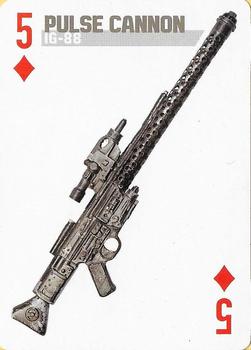 2013 Cartamundi Star Wars Weapons Playing Cards #5♦ Pulse Cannon - IG-88 Front