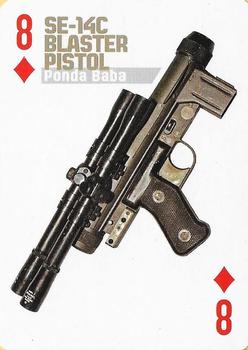 2013 Cartamundi Star Wars Weapons Playing Cards #8♦ SE-14C Blaster Pistol - Ponda Baba Front