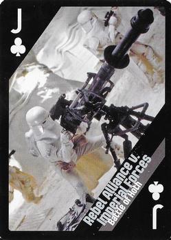 2013 Cartamundi Star Wars Battles Playing Cards #J♣ Rebel Alliance v. Imperial Forces - Battle of Hoth Front