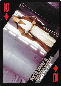 2013 Cartamundi Star Wars Battles Playing Cards #10♦ Darth Vader v. Obi-Wan Kenobi - Death Star Duel Front