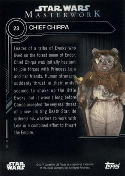 2019 Topps Star Wars Masterwork #23 Chief Chirpa Back