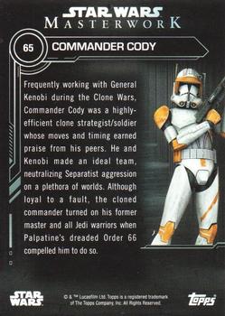 2019 Topps Star Wars Masterwork #65 Commander Cody Back