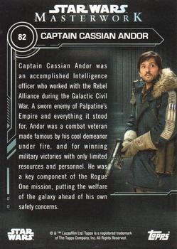 2019 Topps Star Wars Masterwork #82 Captain Cassian Andor Back