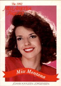 1992 Miss America Pageant Contestants (50) #NNO JoAnn Kayleen Jorgensen Front